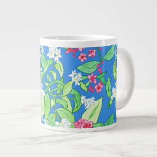 Caneca De Café Grande Mock Orange e Weigelia Jumbo Mug,