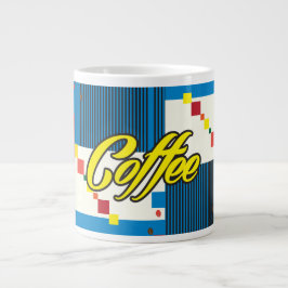 Caneca De Café Grande Moda POP-ART da abstrato da Taça do Café