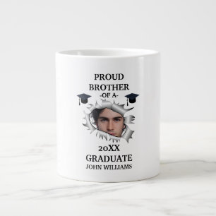 Caneca De Café Grande Modelo de nome de foto de formatura de buraco pers