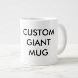 Caneca De Café Grande Modelo de Vazio de Mug Gigante Personalizado<br><div class="desc">Modelo de Vazio de MUG BRANCO GIGANTE personalizado de 20oz JUMBO XXL impresso personalizado - 3, 9" de diâmetro x 4, 5" de altura. Design, crie, faça o seu. Personalize o exterior com foto, texto, padrão, monograma, logotipo, imagem. Forte construção cerâmica. Micro-ondas e máquina de lavar louça em segurança. Atende...</div>