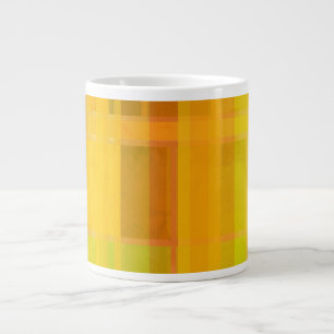 Caneca De Café Grande Moderno Abstrato Cores Cítricas Coloridas