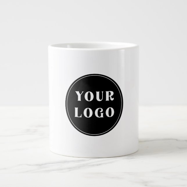 Caneca De Café Grande Moderno, elegante, sofisticado e personalizável (Frente)