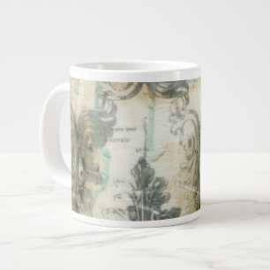Caneca De Café Grande Moderno Fleur De Lis Design