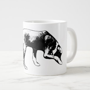 Caneca De Café Grande Modo de Rastreamento - Nariz para Terra