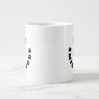 Caneca De Café Grande Modo de Sorriso Ativado: Eleve seu Dia com Positiv