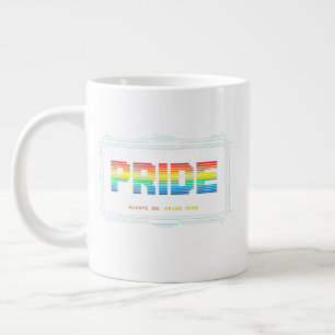 Caneca De Café Grande Modo ORGULHO: Sempre Ativado – Design Orgulho Tech
