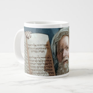 Caneca De Café Grande Moisés e os Dez Mandamentos