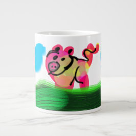 Caneca De Café Grande Mola de porco