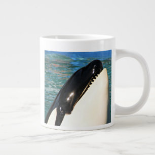 Caneca De Café Grande Momento de Olá Baleia Oceano