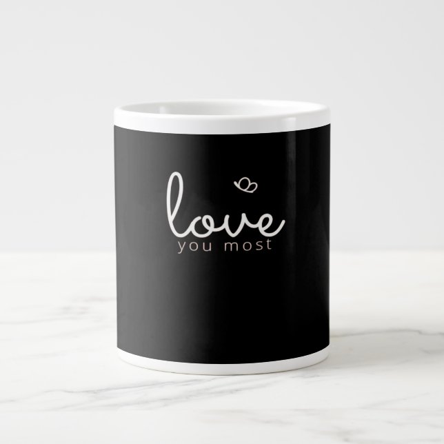 Caneca De Café Grande Mommy And Me Love You More Sweet Family Style  (Frente)