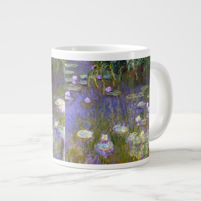 Caneca De Café Grande Monet Water Lily Fine Art (1922) (Frente Esquerda)