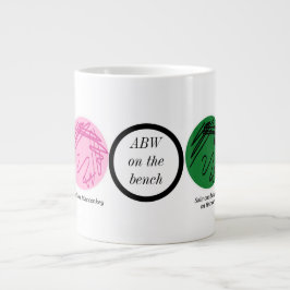 Caneca De Café Grande Monogramas Mug Para O Leitor Micro Bench