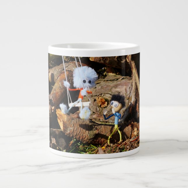 Caneca De Café Grande Monster Fubby op schommel. (Frente)