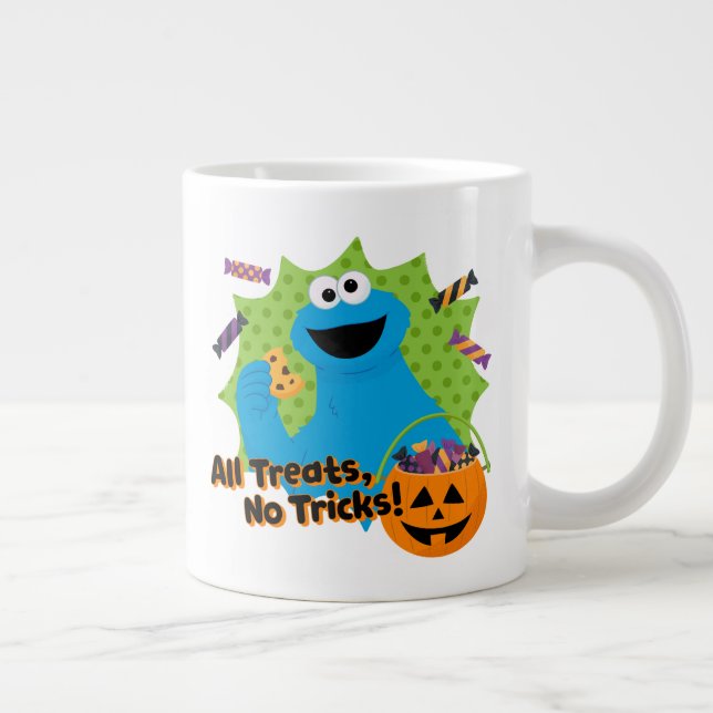 Caneca De Café Grande Monstro de cookies | Todos Os Tratamentos, Sem Tru (Direita)