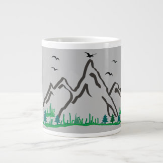 Caneca De Café Grande Montanhas