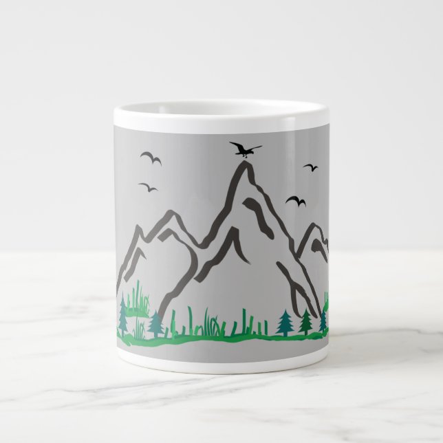 Caneca De Café Grande Montanhas (Frente)