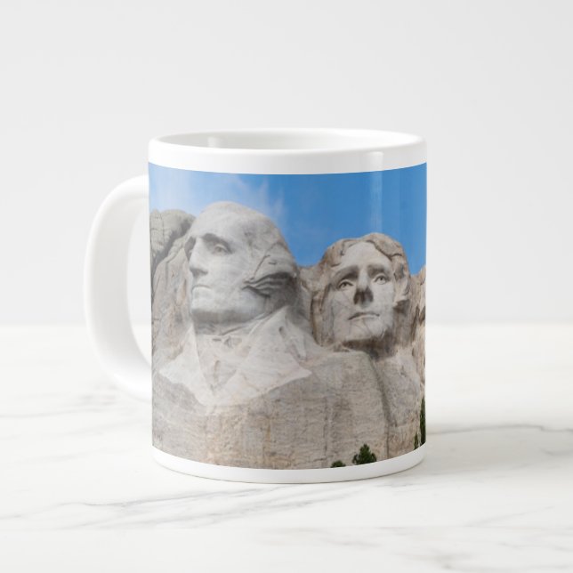 Caneca De Café Grande Monte Rushmore no Primavera (Frente Esquerda)
