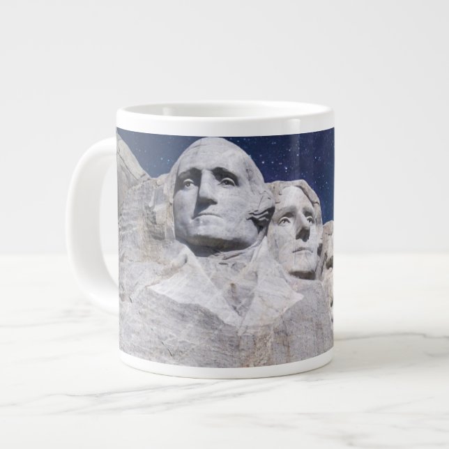 Caneca De Café Grande Monte Rushmore Timetrse Sky (Frente Esquerda)