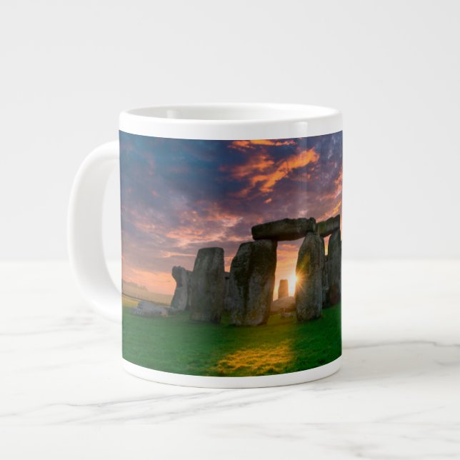 Caneca De Café Grande Monuments | Stonhenge, England (Frente Esquerda)