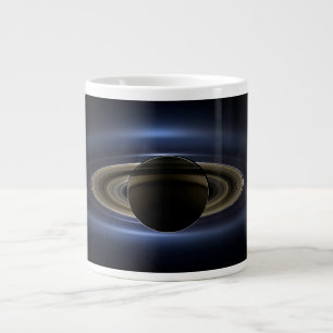 Caneca De Café Grande Mosaico Do Sistema Saturno Volta Ao Sol.