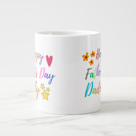 Caneca De Café Grande Mostre seu Pai de Dia de os pais Feliz