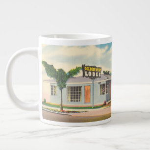 Caneca De Café Grande Motel Vintage, Hotel Golden West Lodge com Palmeir