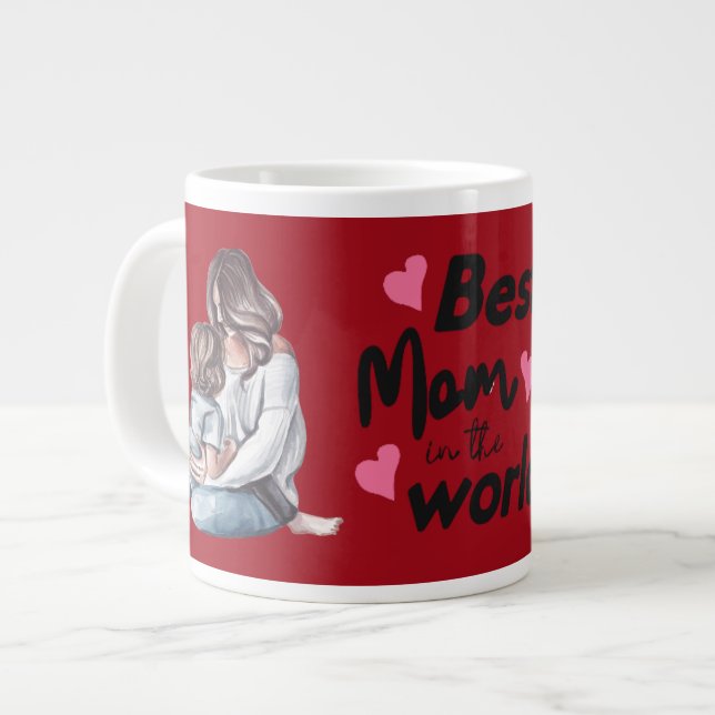 Caneca De Café Grande Mother´s Day Coffee Mug (Frente Esquerda)