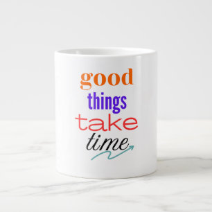 Caneca De Café Grande Motivação Colorido
