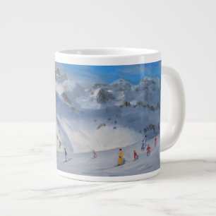 Caneca De Café Grande Mountain Tops Tignes 2009