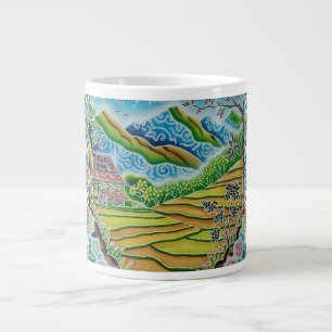 Caneca De Café Grande Mountaink Lanscape