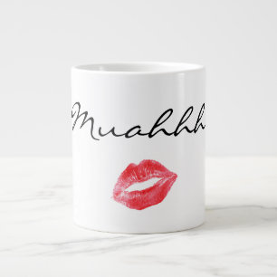 Caneca De Café Grande Muah kiss