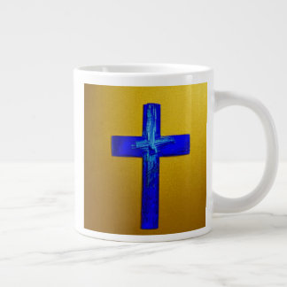 Caneca De Café Grande Mug Blue Cross
