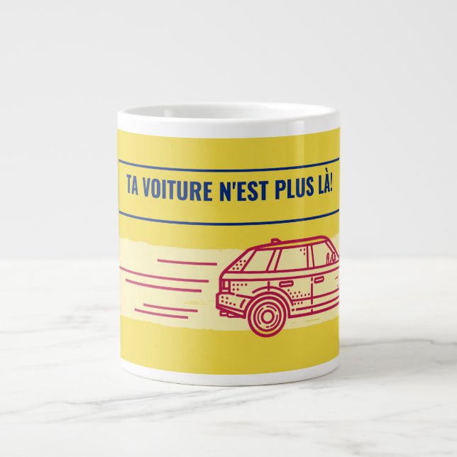 Caneca De Café Grande Mug coffee sample car (Frente)