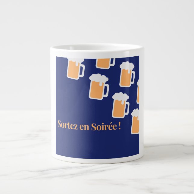 Caneca De Café Grande Mug coffee sample soirée  (Frente)