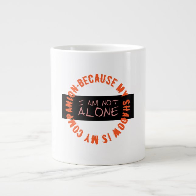 Caneca De Café Grande Mug com uma citação (Frente)