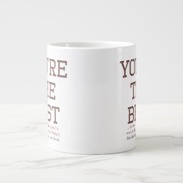 Caneca De Café Grande Mug De Apreciação De Funcionário Funny (Frente)