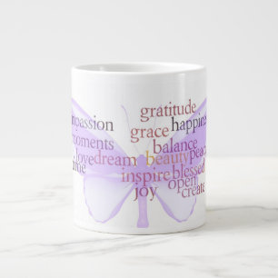 Caneca De Café Grande Mug De Borboleta De Graça