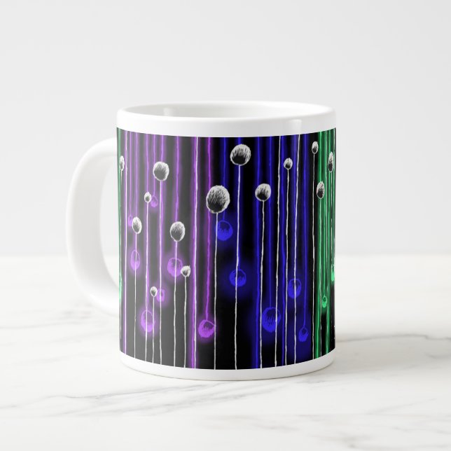 Caneca De Café Grande Mug de Café com um Impressão digital (Frente Esquerda)