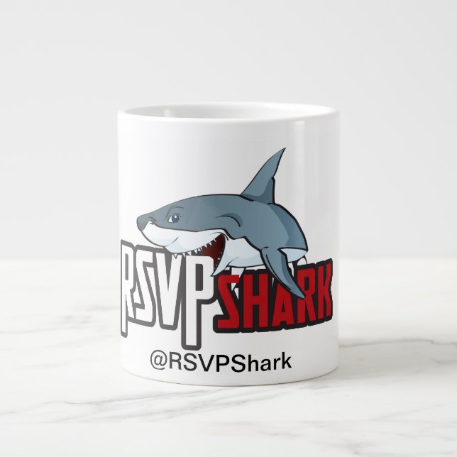 Caneca De Café Grande Mug de café RSVPShark (Frente)