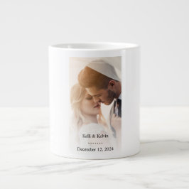 Caneca De Café Grande Mug de Casamento Personalizado