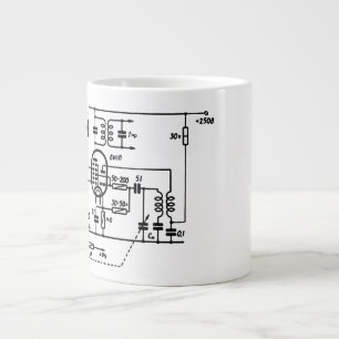 Caneca De Café Grande Mug de conversor de frequência ECH81