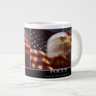 Caneca De Café Grande Mug de foco patriótico