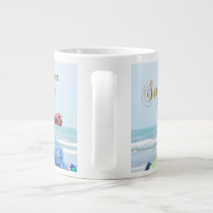 Caneca De Café Grande Mug de Foto de Keepsasae de Casamento