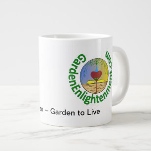 Caneca De Café Grande Mug de jardim grande com logotipos de iluminação