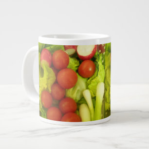 Caneca De Café Grande Mug de legumes de salada