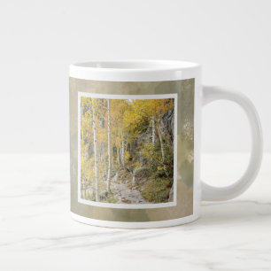 Caneca De Café Grande Mug de outono de Montanha Rochosa