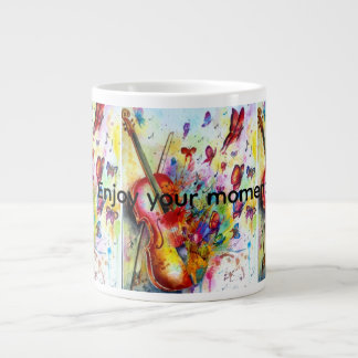 Caneca De Café Grande Mug de talento colorido