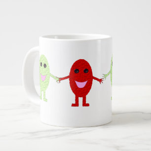 Caneca De Café Grande Mug de Uva de Amizade