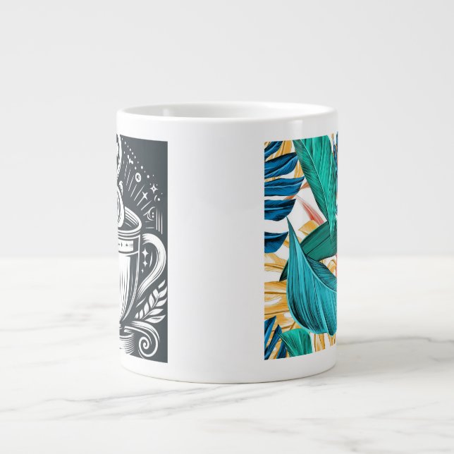 Caneca De Café Grande Mug do Designer (Frente)