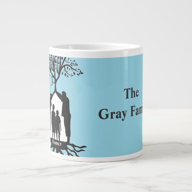Caneca De Café Grande Mug Familiar (Frente)